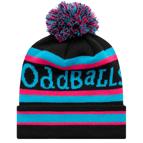 Black / Blue / Pink - Bobble Hat
