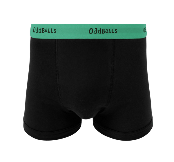 Green & Black - Mens Boxer Shorts