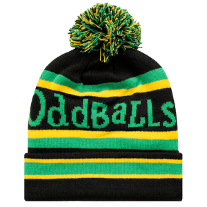 Black / Green / Yellow - Bobble Hat
