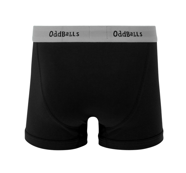 Black/Grey - Mens Boxer Shorts