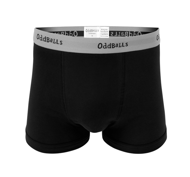 Black/Grey - Mens Boxer Shorts