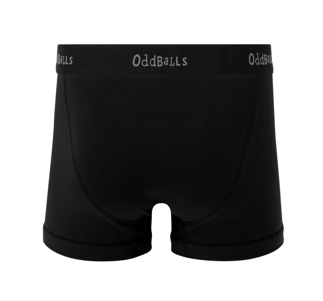 Black/Grey OddBalls - Vodafone - Mens Boxer Shorts