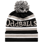 Black / Grey / White - Bobble Hat