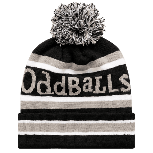 Black / Grey / White - Bobble Hat