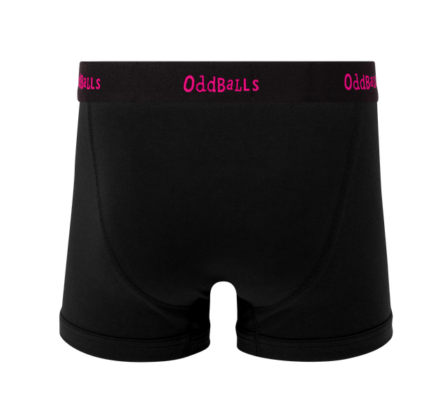 Black/Pink - Mens Boxer Shorts