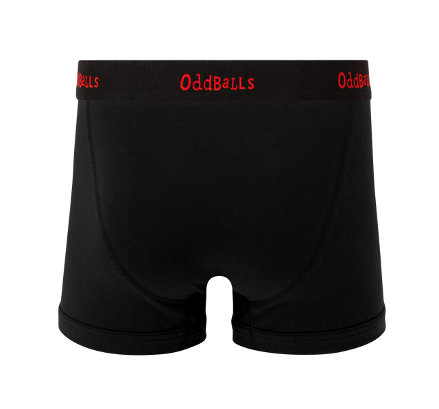 Black/Red - Mens Boxer Shorts