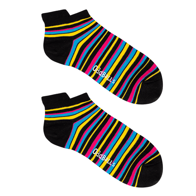 Black Stripes - Ankle Trainer Socks