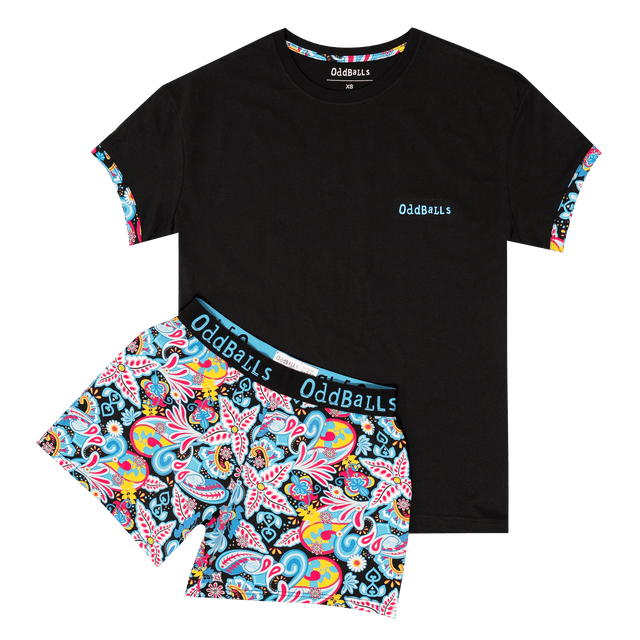 Womens Short Pyjamas - Bloomers - Shorts and T-Shirt
