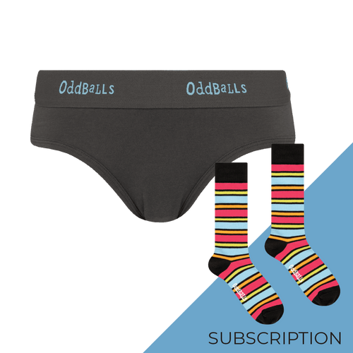 Women's Plain Brief Knickers Subscription - Monthly (Free Socks + Free Delivery!)
