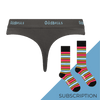 Women's Plain Thong Subscription - 3 Month Prepaid (Free Socks + Free Delivery!)