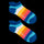Blue Stripes - Ankle Socks