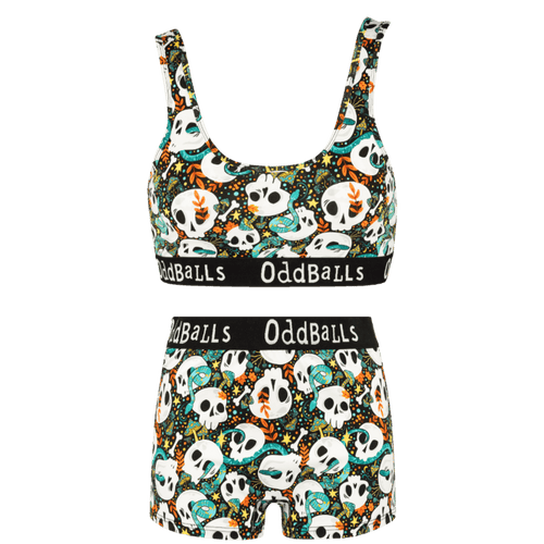 Bones Bundle - Womens Bralette & Boxers Matching Set