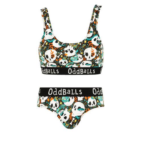 Bones Bundle - Womens Bralette & Briefs Matching Set