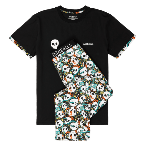 Skulls - Men's Long Pyjamas Set (T-Shirt & Trousers)