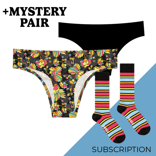Women's Brazilian Seamless Briefs Subscription - Monthly (Free Socks + Free Delivery!)