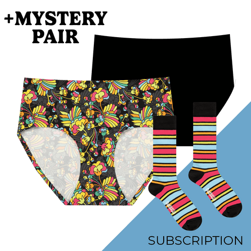 Women's Full Seamless Briefs Subscription - Monthly (Free Socks + Free Delivery!)