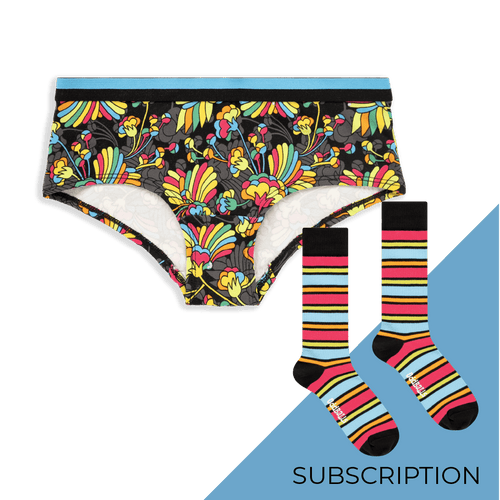 Girlies Girls Knickers Subscription - Monthly (Free Socks + Free Delivery!)