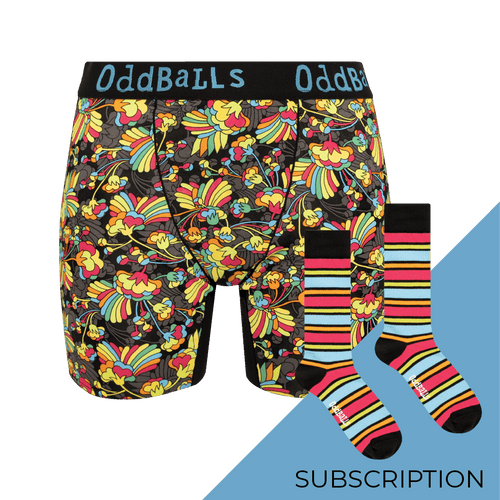Women's Patterned Bamboo Boxer Shorts Subscription - Monthly (Free Socks + Free Delivery!)