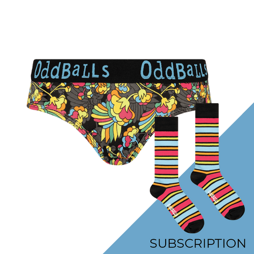 Women's Patterned Brief Knickers Subscription - Monthly (Free Socks + Free Delivery!)