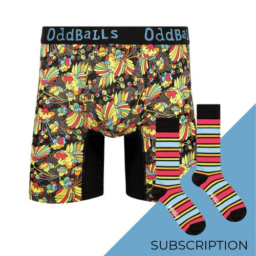 Men's Patterned Bamboo Boxer Shorts Subscription - Monthly Underwear (Free Socks + Free Delivery!)