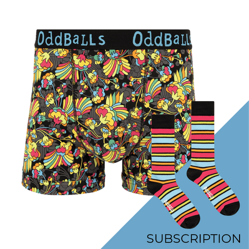 Men's Patterned Cotton Boxer Shorts Subscription - Monthly Underwear (Free Socks + Free Delivery!)