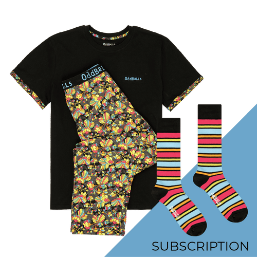 Men's Long Pyjamas Set Subscription - Monthly Pyjamas (Free Socks + Free Delivery!)