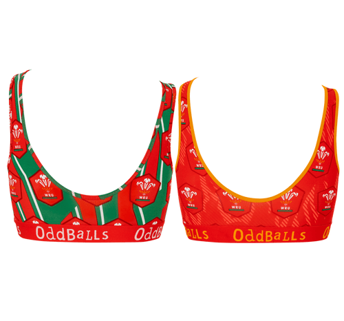 Welsh Rugby Union Bundle - Ladies Bralette 2 Pack Bundle
