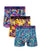 Paisley, cheetah & wave print cotton boxer shorts 3 pack