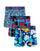 Space, tartan & paisley print cotton boxer shorts 3 pack