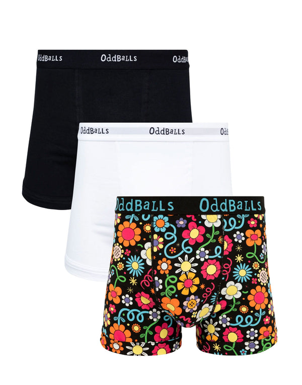 Ditsy floral print cotton boxer shorts 3 pack