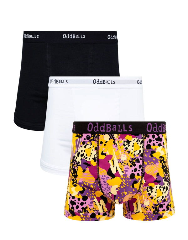 Leopard print cotton boxer shorts 3 pack