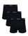 Plain cotton boxer shorts 3 pack