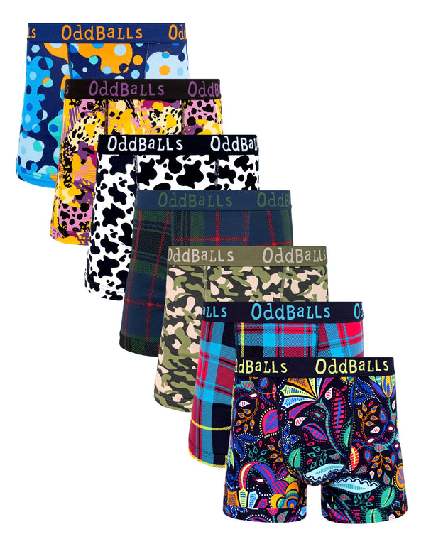 7 Pack cotton boxer shorts