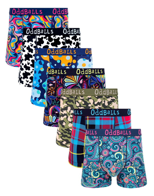 7 Pack cotton boxer shorts