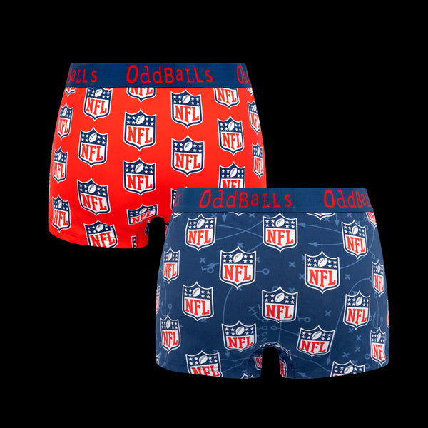 The NFL Touchdown Bundle - Ladies Boxer Shorts 2 Pack Bundle