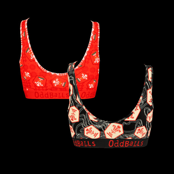 Welsh Rugby Union 25 Bundle - Ladies Bralette 2 Pack Bundle