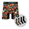 Petal Power Bundle - Mens Bamboo Boxer Shorts & Matching Socks