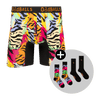 Wild Thing Bundle - Mens Bamboo Boxer Shorts & Matching Socks