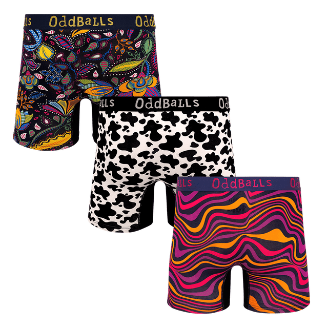 Tasty Bundle - Mens Bamboo Boxer Shorts 3 Pack Bundle