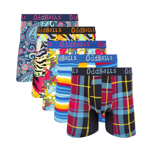 Best of 2025 Bundle - Mens Bamboo Boxer Shorts 5 Pack