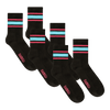 Black Stripe Bundle - 3 Pack Quarter Socks Bundle