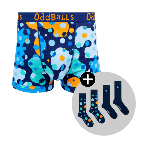 Space Balls Bundle - Mens Boxer Shorts & Matching Socks
