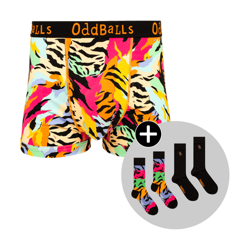 Wild Thing Bundle - Mens Boxer Shorts & Matching Socks