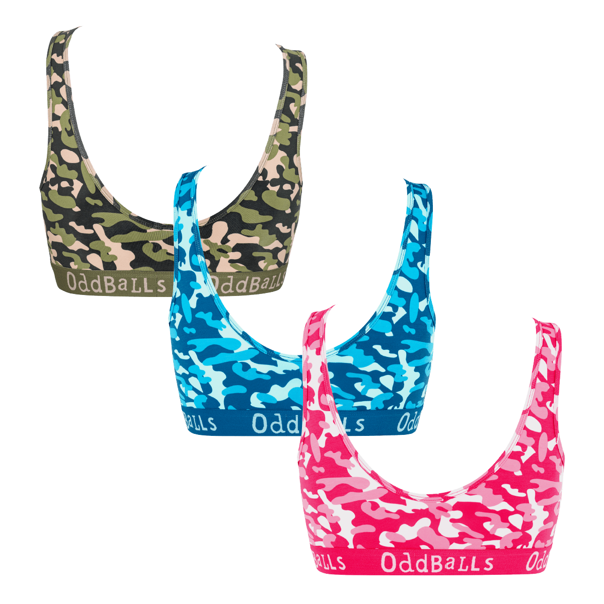 Colourful Commando Bundle - Ladies Bralette 3 Pack Bundle
