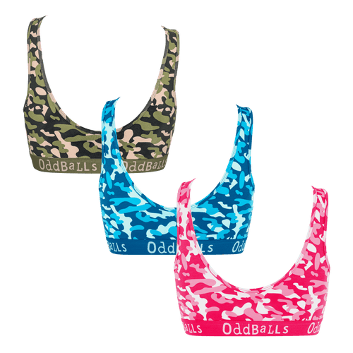 Colourful Commando Bundle - Ladies Bralette 3 Pack Bundle
