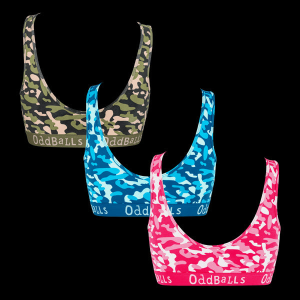 Colourful Commando Bundle - Ladies Bralette 3 Pack Bundle