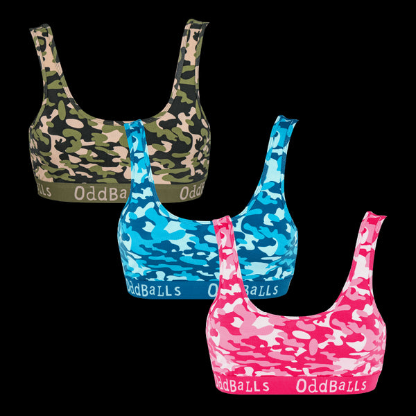 Colourful Commando Bundle - Ladies Bralette 3 Pack Bundle