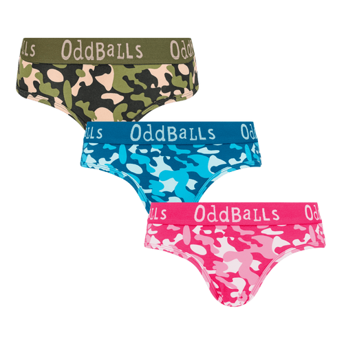 Colourful Commando Bundle - Ladies Briefs 3 Pack Bundle
