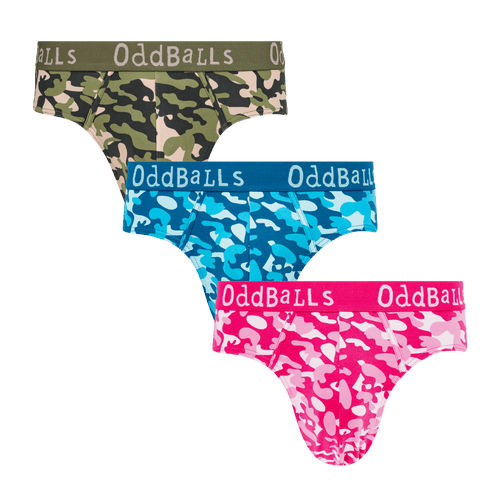 Colourful Commando Bundle - Mens Briefs 3 Pack Bundle