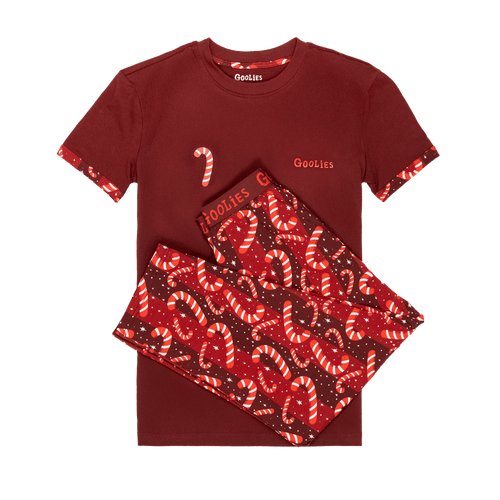 Candy Canes - Kids Long Pyjamas Set (T-Shirt & Trousers)